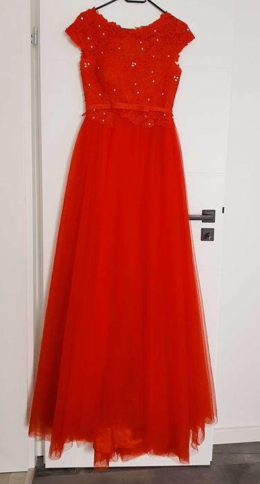 Rochie lunga eleganta culoare rosie