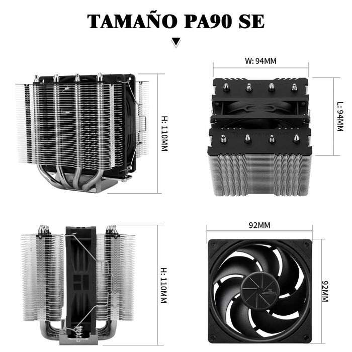 Thermalright Peerless Assassin 90 SE двукуполен CPU охладител