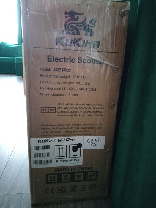 Trotinetă Kukirin G2 Pro sigilată