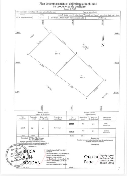 Vând teren intravilan - intrare in Svinita, Clisura Dunarii, utilitati