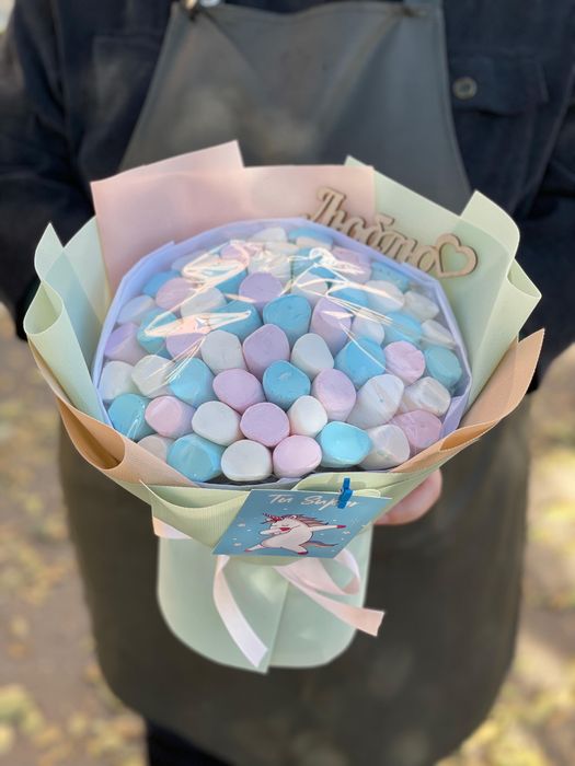 Букет из маршмеллоу