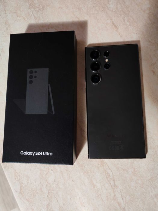 Samsung Galaxy S24 Ultra 256GB Black / Pachet Complet + Huse / Impecabil Ecran