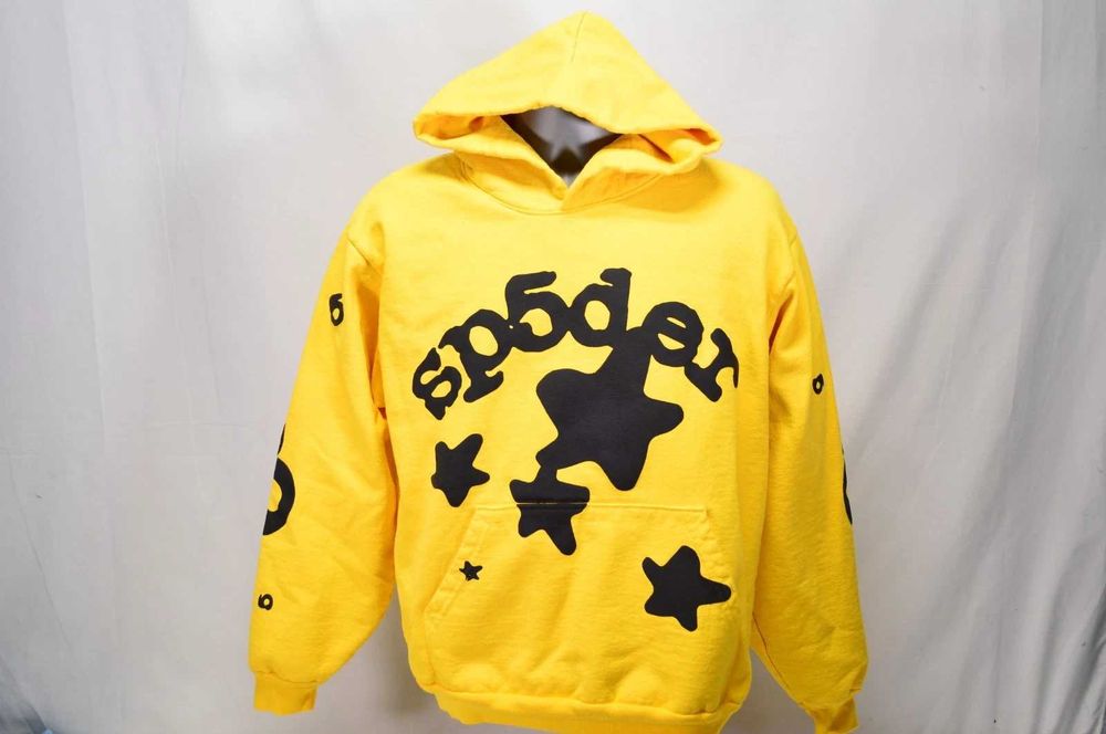 Hanorac Sp5der Galben (S) Nou | Livrare rapida cu verificare