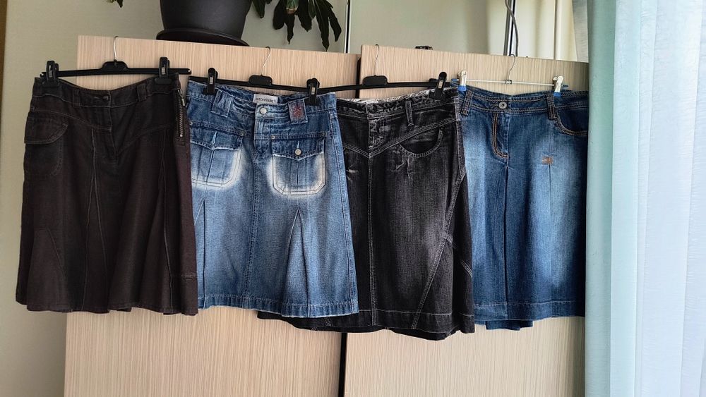 Поли дънкови джинсови вълнени ленени 20 бр за 20 лв.