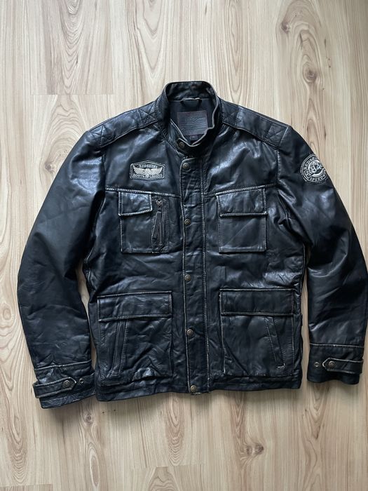REDSKINS Classic Motorcycle Leather JKT/мъжко кожено(естеств.) яке XL