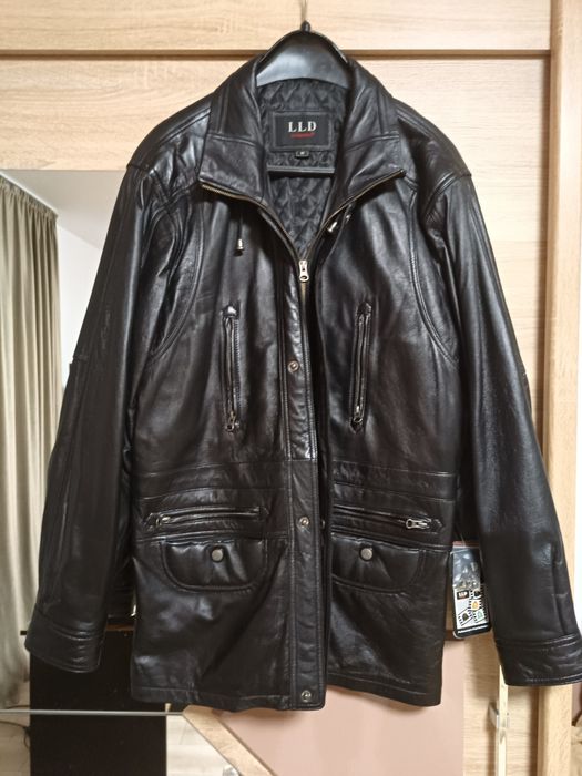 Haină din piele de miel, naturală,pentru bărbați,nouă,fabricată în UK