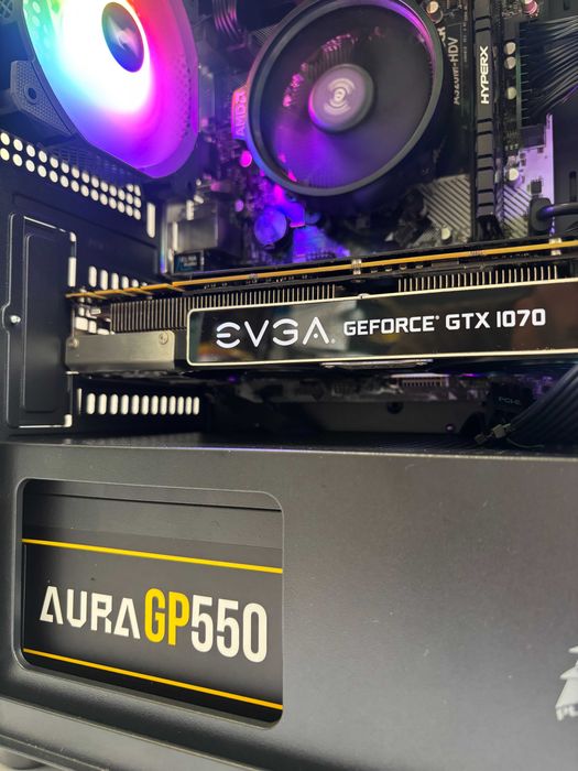 Геймърски компютър AMD Ryzen 5 1600, GTX 1070 8GB, 16GB ram
