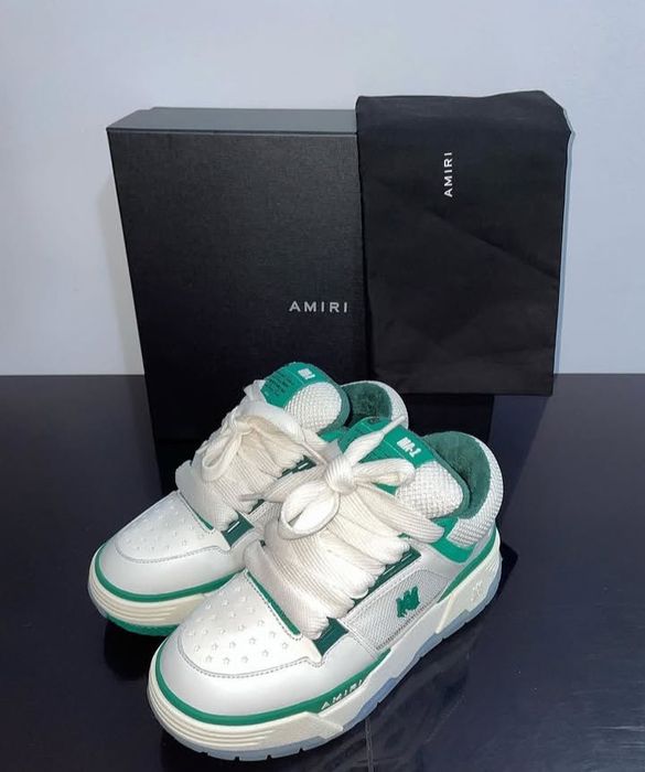 Amiri Ma-1 White & green