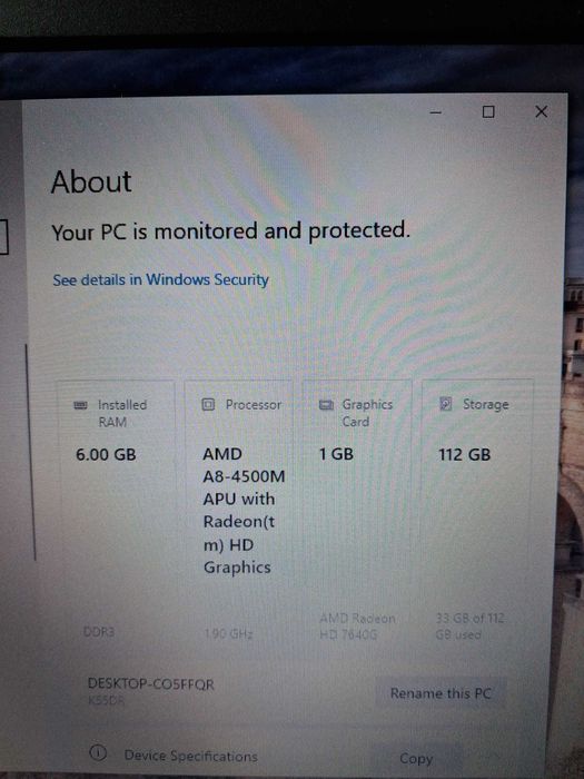 Vand Laptop Asus K55D