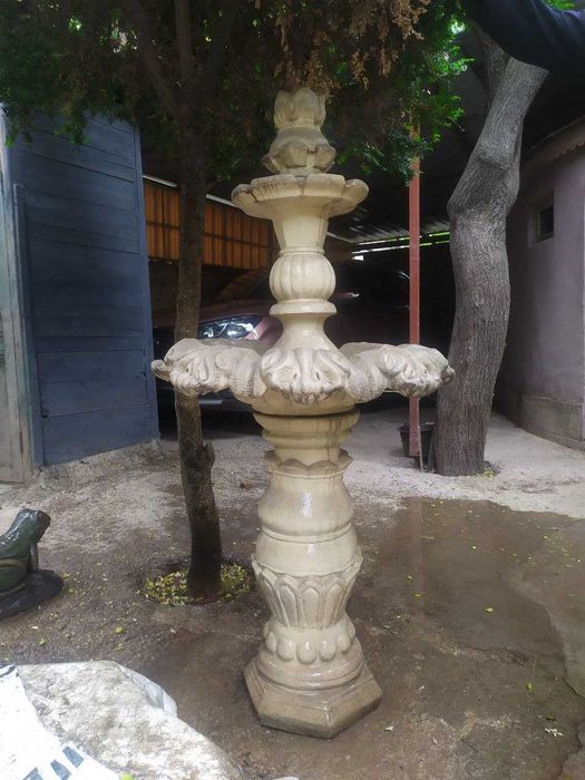 декоративные украшение территории  дачи—  фонтаны