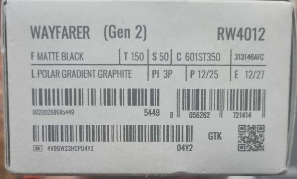 Ochelari smart Ray-Ban Meta Wayfarer Gen2
