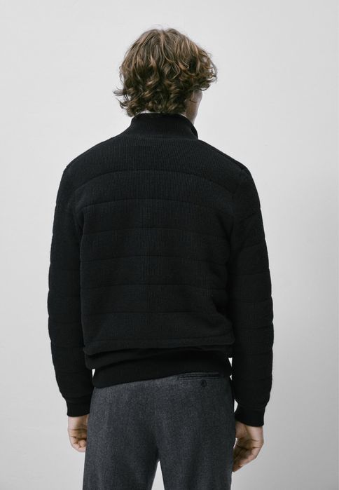 Cardigan matlasat Massimo Dutti, reversibil