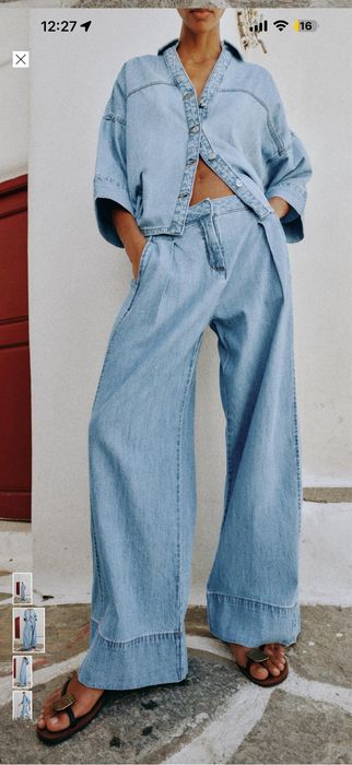 Джинсовый костюм Zara