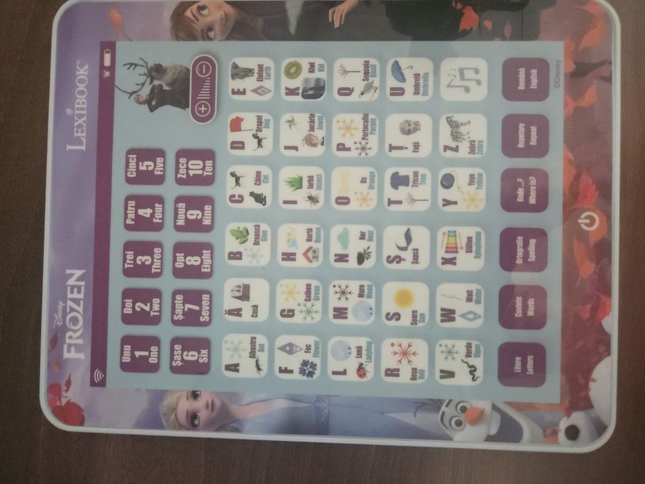Tableta interactiva ,bilingva Frozen
