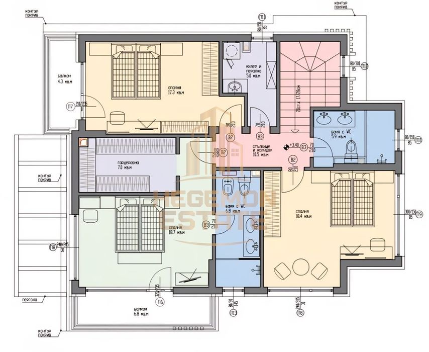 Къща в Варна-м-т Траката площ 217 цена 435000