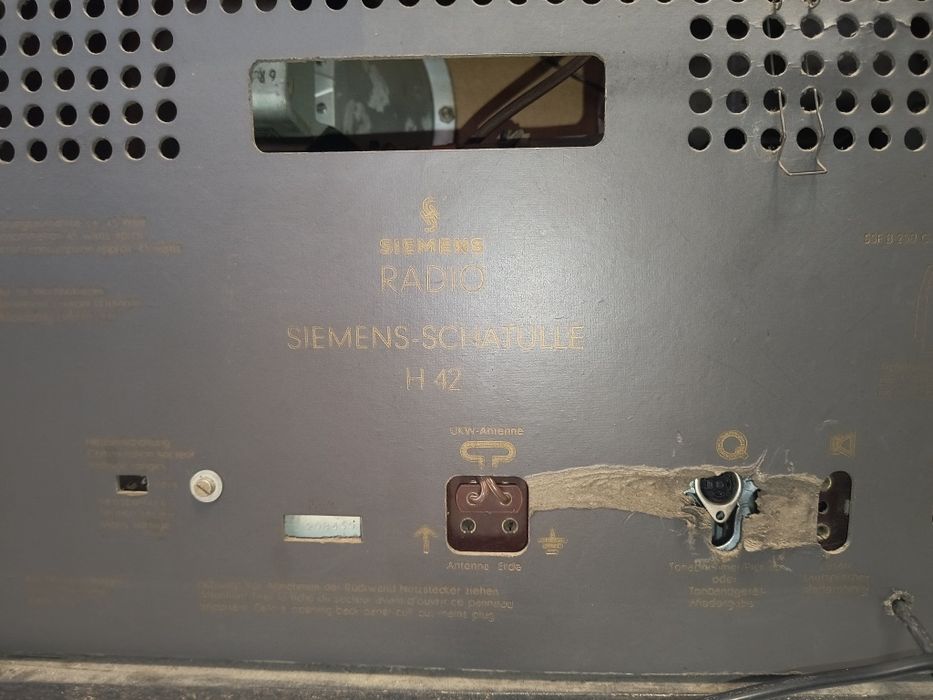 Radio Siemens Schatulle  H42 functional