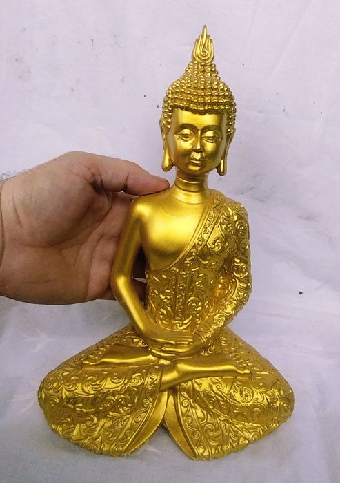 Trei figurine Zeul Budha, din rășină acrilică, Colectia Juliana.