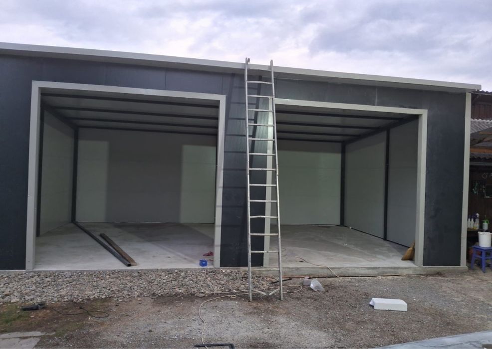Confectionam hale metalice cu 0. / avans