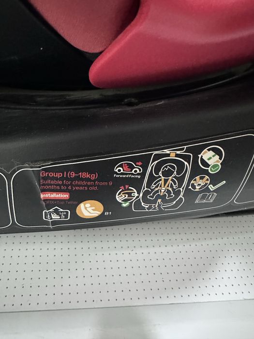 Детское автокресло Chicco Seat4Fix Poppy Red 0+/1/2/3 0+ мес