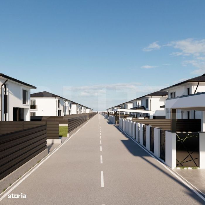 Casa moderna, materiale premium, 150 mp construiti, zona rezidentiala