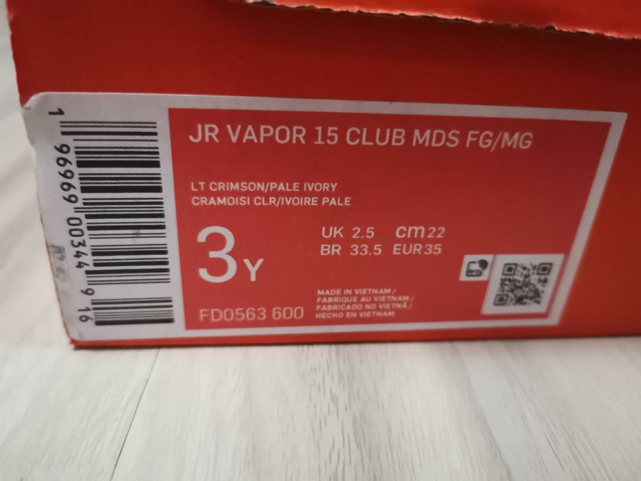 Nike Mercurial Vapor 15 MDS Club FG/MG Junior