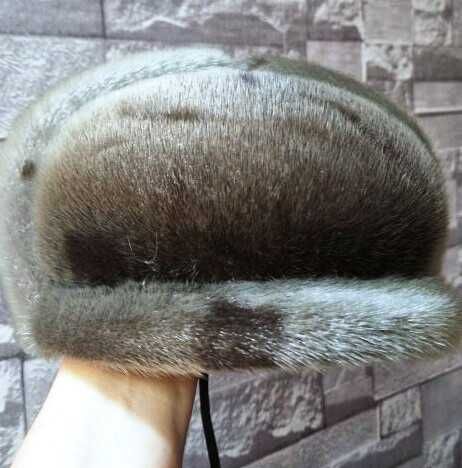 Мужская шапка-кепка из нерпы