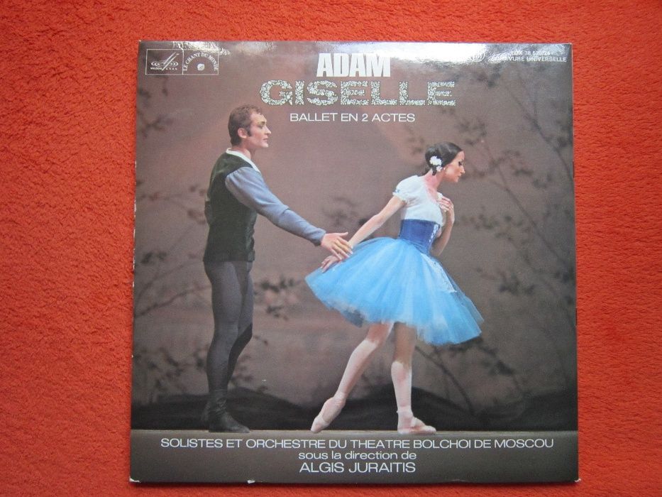 vinil Adam"Giselle"Balet 2 Actes Bolsoi Moscova-Algis Juraitis 2LP