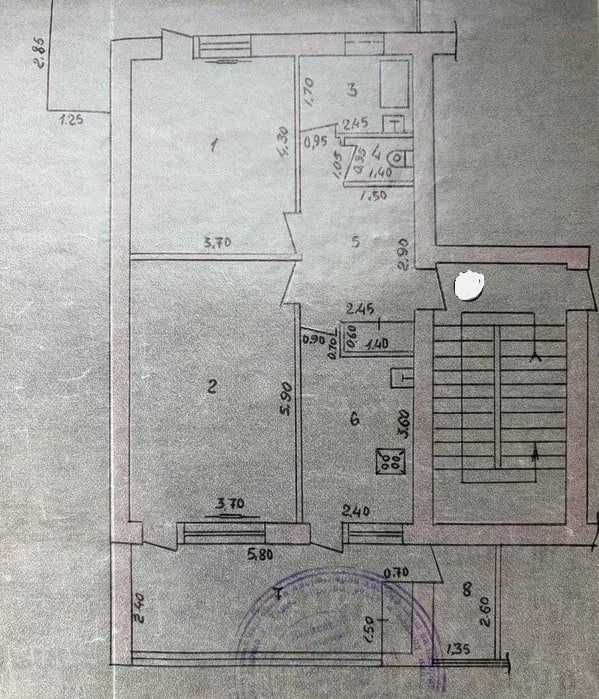 Центр 2 комнатная 2 этаж Кунаева Спец План Гостиница Россия