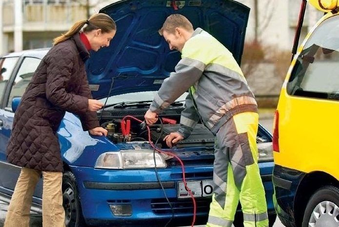 Прикуривание автомобиля прикуривания аккумулятора