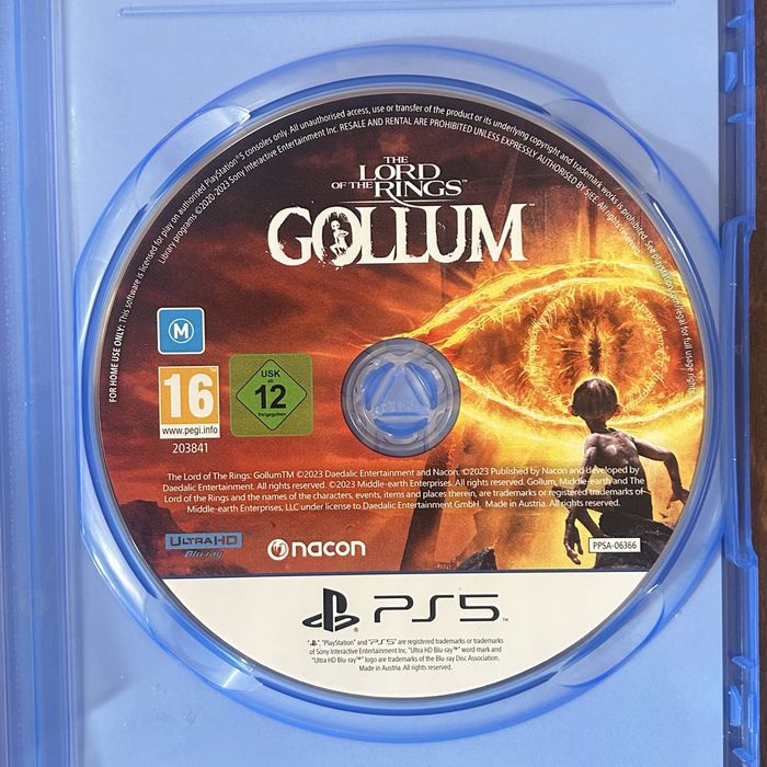 Властелин колец Голлум пс5