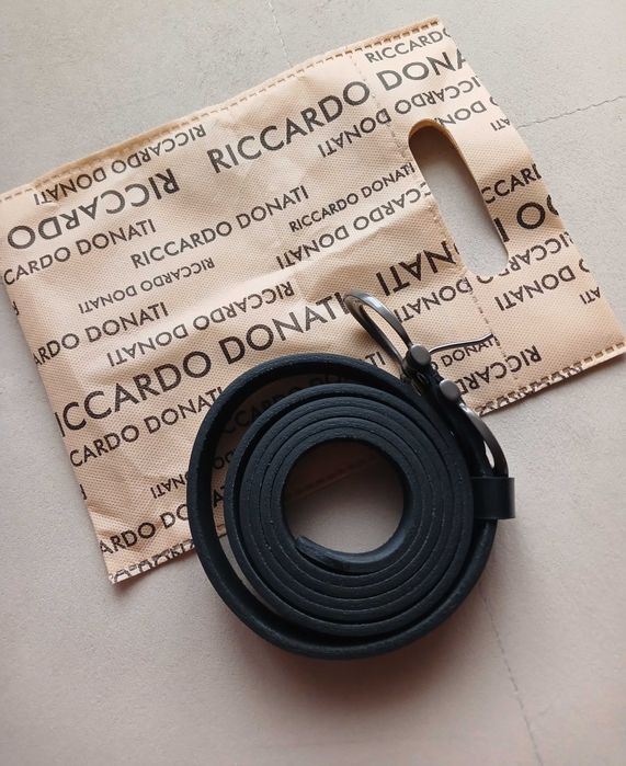 Только до 1 мая! Ремень Riccardo Donati, натуральная кожа, Италия