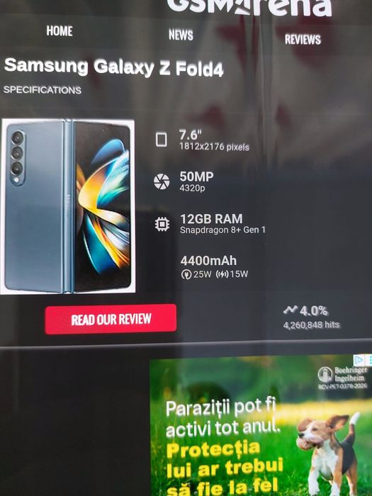 Samsung Fold 4 12  Gb RAM si 512 Gb   Stocare
