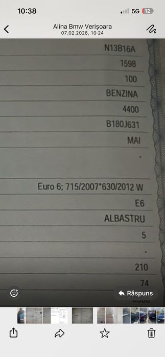 Bmw seria 1 ,unic prorietar 165000 km
