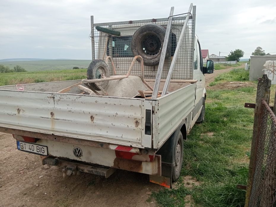 VW Crafter auto utilitara cu bena in spate 2009, 5 locuri, buna funct.