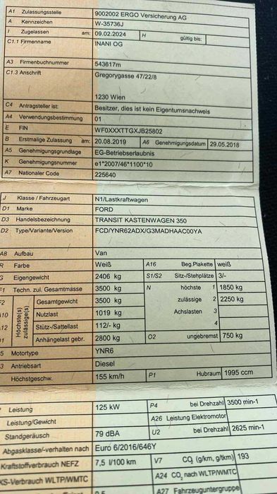 Дюзи за Форд транзит 2.0 tdci