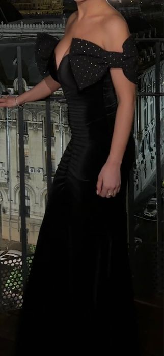 Rochie NISSA elegantă neagră – mărimea 36 XS/S