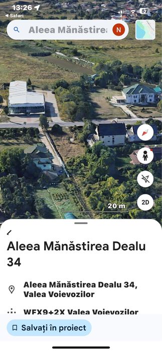 De inchiriat teren Aleea Manatirea Dealu 33 Viforata  2300 m