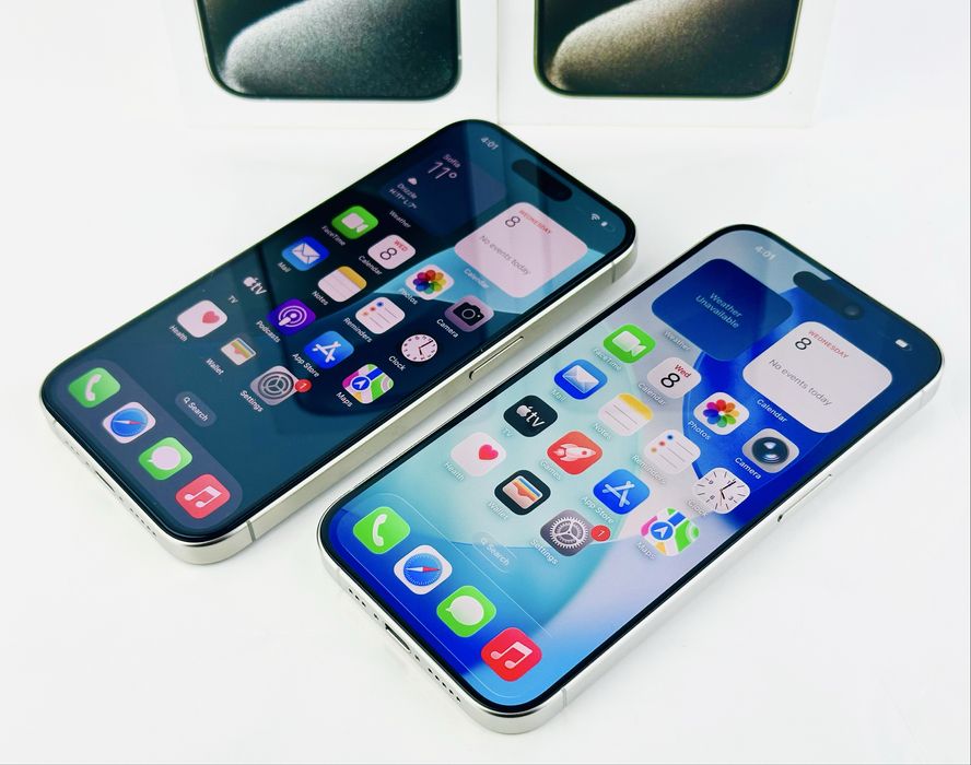 Apple iPhone 15 Pro 128GB White / Natural Перфектен! Гаранция!