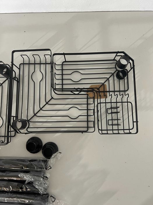 Raft telescopic de colț pentru duș KEGII BSC046, 4 etajere