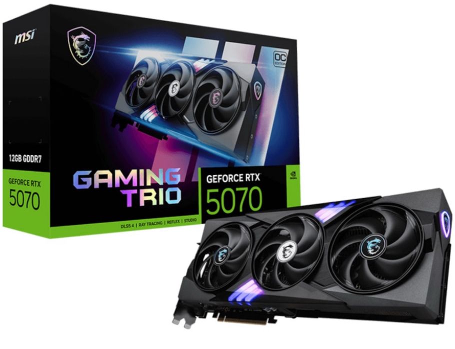Placă video MSI GeForce RTX 5070 12G GAMING TRIO OC – 12GB GDDR7 – 192-bit – Negru - Garantie