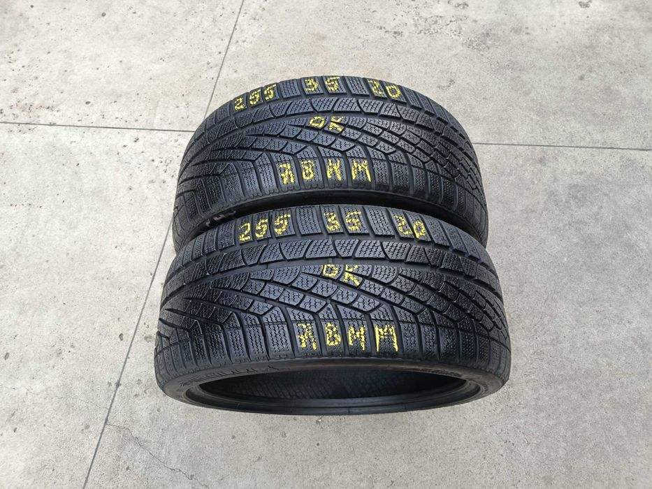 Doua anvelope iarna 255 35 20 pirelli sottozero 2 profil de 7,8 mm