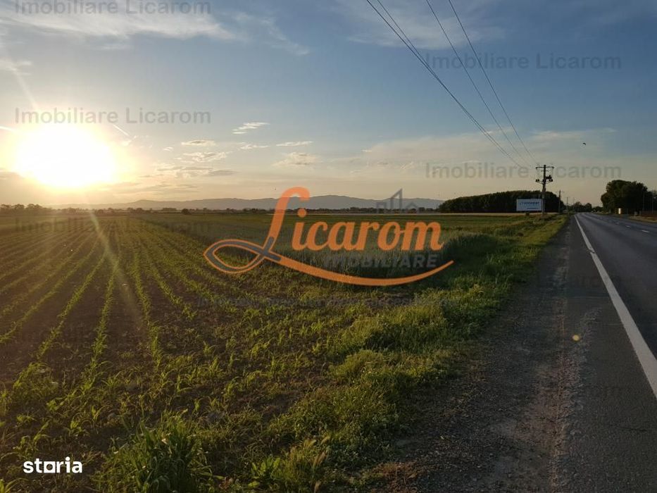 Teren Stupini Calea Feldioarei 4600 mp,21 euro/mp, front la asfalt