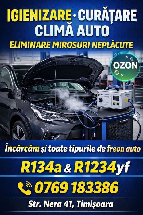 Curatare Clima Auto eliminare mirosuri neplacute
