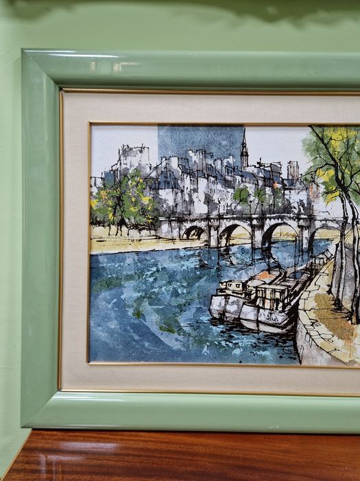 Страхотна майсторска антикварна авторска картина масло