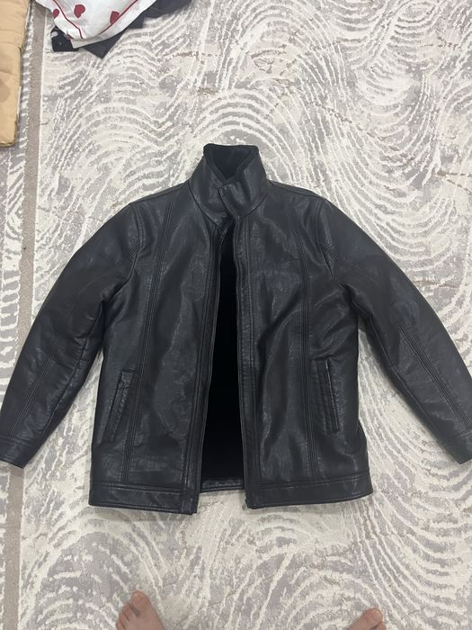 Кожаный куртка