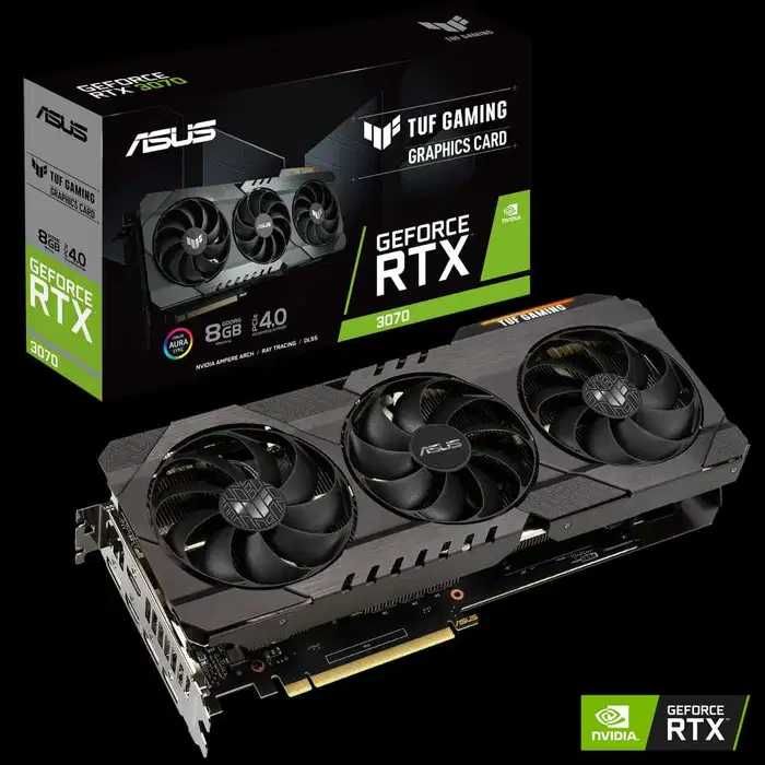 ASUS TUF RTX 3070 8GB GDDR6, 3 ventilatoare, testare