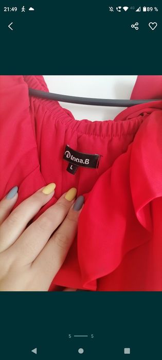 Rochie lunga ,roșie ,mărimea L