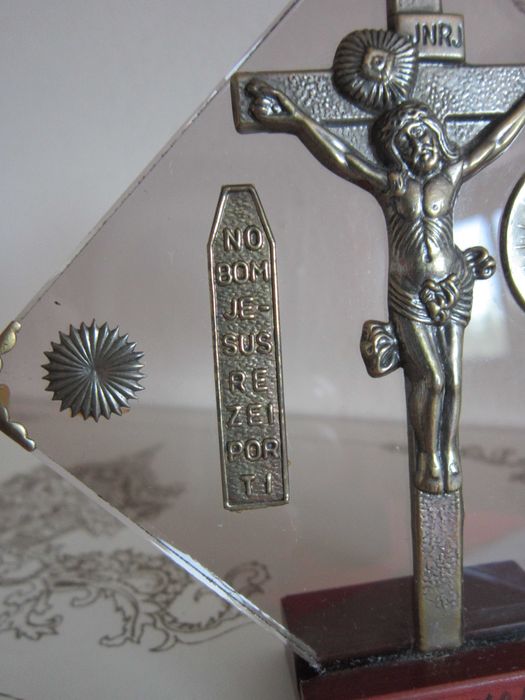 cadou rar Cutie Caseta lemn +  Suvenir Catedrala Braga Portugalia 1960