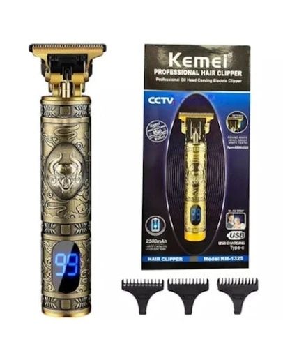 Професионален тример за подстригване и оформяне с LED дисплей Kemei KM