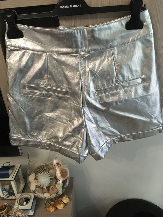 Seven Sisters ефектни панталонки сребро М